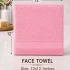 Premium pink face towel 12x12 inches by Zekrr, ultra-soft cotton washcloth for facial cleansing, skincare, and everyday use.